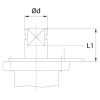 Stainless steel spindle extension bearing | Intec 11